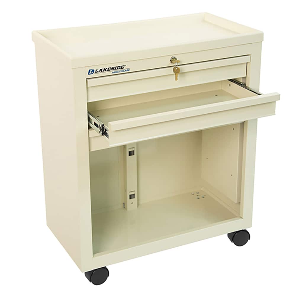 Lakeside - Carts; Type: Medical Cart ; Load Capacity (Lb.): 100.000 ; Number of Slots: 0 ; Number of Shelves: 0 ; Width (Inch): 13-1/4 ; Length (Inch): 24-1/2 - Exact Tool & Supply