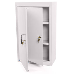 Lakeside - Medicine Cabinets; Mounting Style: Wall Mounted ; Material: Powder Coated Steel ; Height (Inch): 30 ; Width (Inch): 10 ; Depth (Inch): 18 ; Number of Shelves: 2 - Exact Tool & Supply