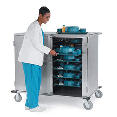 Lakeside - Carts; Type: Tray Delivery Cart ; Load Capacity (Lb.): 300.000 ; Number of Slots: 16 ; Number of Shelves: 0 ; Width (Inch): 34-1/8 ; Length (Inch): 51-1/8 - Exact Tool & Supply