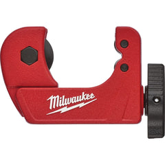 Milwaukee Tool - Pipe & Tube Cutters; Type: Mini Tube Cutter ; Maximum Pipe Capacity (Inch): 3/4 ; Minimum Pipe Capacity: 1/8 (Inch); Cuts Material Type: Copper ; Overall Length (Inch): 4-1/2 ; Battery Included: No - Exact Tool & Supply