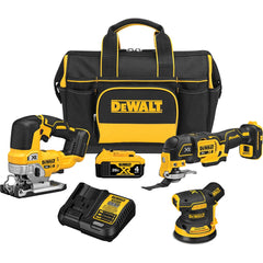DeWALT - Cordless Tool Combination Kits; Voltage: 20 ; Tools: Jig Saw; Brushless 3-Speed Oscillating Multi-Tool ; Battery Chemistry: Lithium Ion ; Battery Series: 20V MAX ; Battery Included: Yes ; Number of Batteries: 1 - Exact Tool & Supply