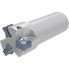 Kyocera - 88° Lead Angle, 40mm to 42mm Cut Diam, 32mm Shank Diam, Indexable & Chamfer End Mill - Exact Tool & Supply