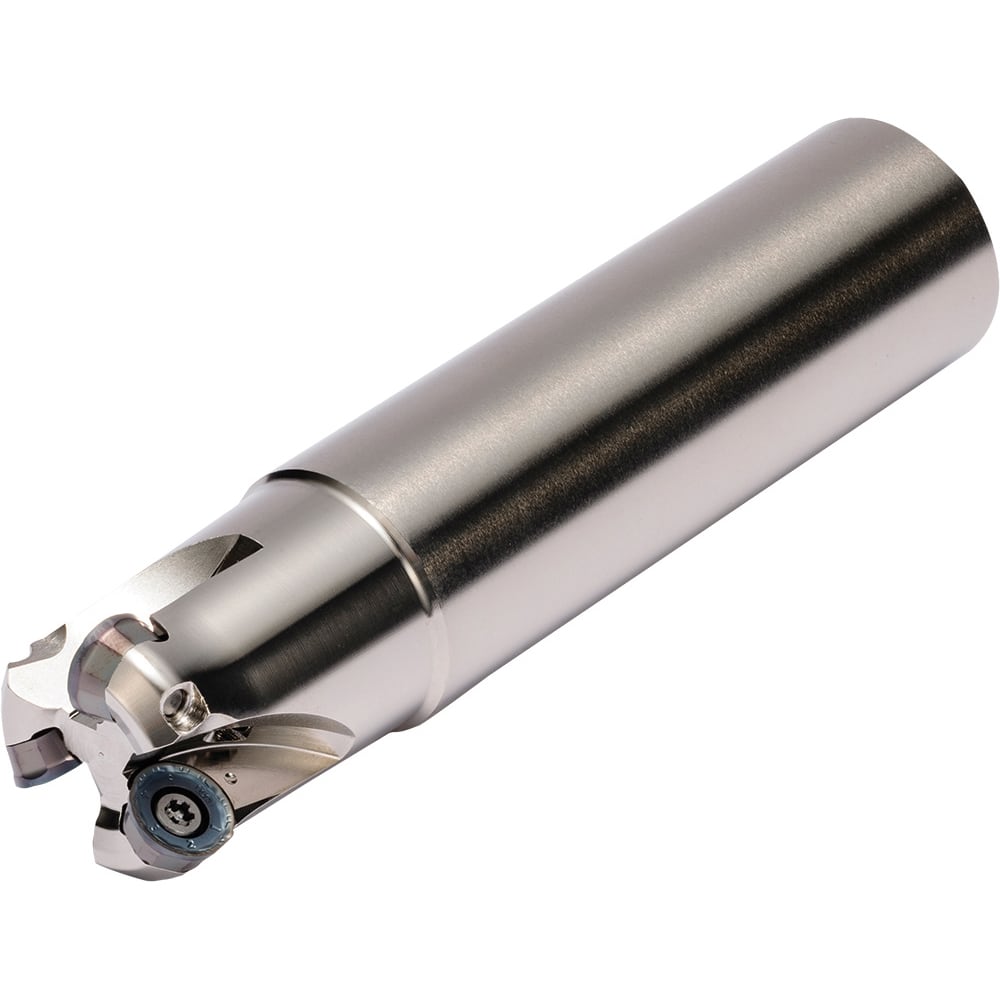 Kyocera - Indexable Copy End Mills; Cutting Diameter (Inch): 1 ; Cutting Diameter (Decimal Inch): 1 ; Maximum Depth of Cut (mm): 4.00 ; Shank Type: Straight ; Shank Diameter (Inch): 1 ; Shank Diameter (Decimal Inch): 1 - Exact Tool & Supply