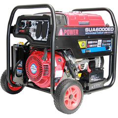 AI Power - Portable Power Generators; Fuel Type: Gasoline; Propane ; Starting Method: Electric/Manual ; Wattage: 6000 ; Wattage (kW): 6 ; Run Time Full Load (Hours): 4.00 ; Horsepower (HP): 8 - Exact Tool & Supply