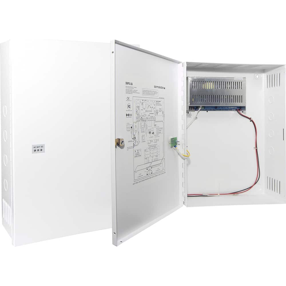 Dorma Kaba - Power Supplies; Mounting Type: Wall Mount ; Output Wattage: 240 ; Maximum Input Voltage: 220 VAC ; Minimum Input Voltage: 110 VAC ; Number of Outputs: 4 ; Output Voltage: 12/24 VDC - Exact Tool & Supply