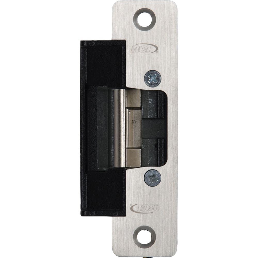 Dorma Kaba - Strikes; Type: Standard Profile Centerline Strikes ; Length (Inch): 4-7/8 ; Width (Inch): 1-1/4 ; Material: Zinc ; Finish/Coating: Brushed Stainless (32D) - Exact Tool & Supply
