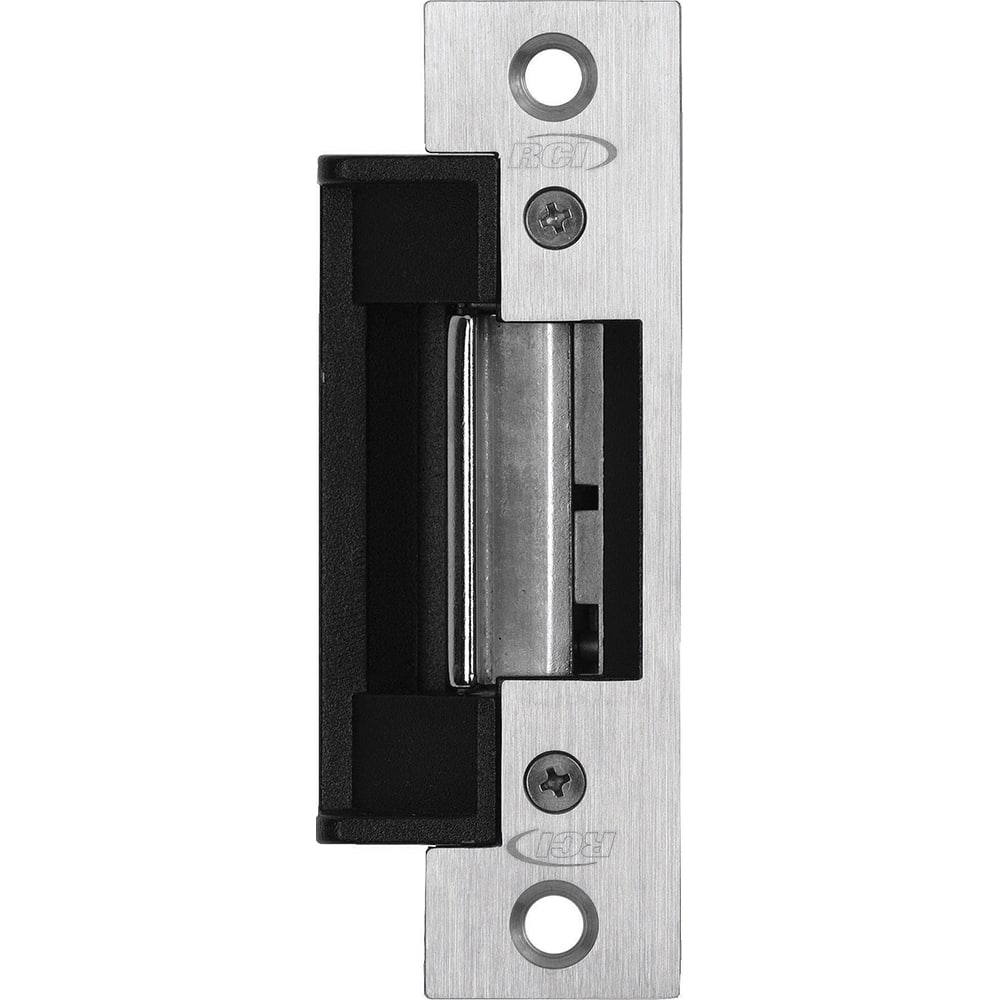 Dorma Kaba - Strikes; Type: Centerline Strikes ; Length (Inch): 4-7/8 ; Width (Inch): 1-1/4 ; Material: Zinc ; Finish/Coating: Brushed Stainless (32D) - Exact Tool & Supply