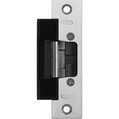 Dorma Kaba - Strikes; Type: Standard Profile Centerline Strikes ; Length (Inch): 4-7/8 ; Width (Inch): 1-1/4 ; Material: Zinc ; Finish/Coating: Brushed Stainless (32D) - Exact Tool & Supply