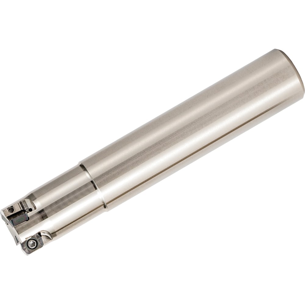 Kyocera - Indexable High-Feed End Mills; Cutting Diameter (mm): 12.20 ; Maximum Depth of Cut (mm): 0.50 ; Shank Type: Cylindrical ; Shank Diameter (mm): 16.0000 ; Number of Cutter Inserts: 4 ; Insert Style: LPGT - Exact Tool & Supply