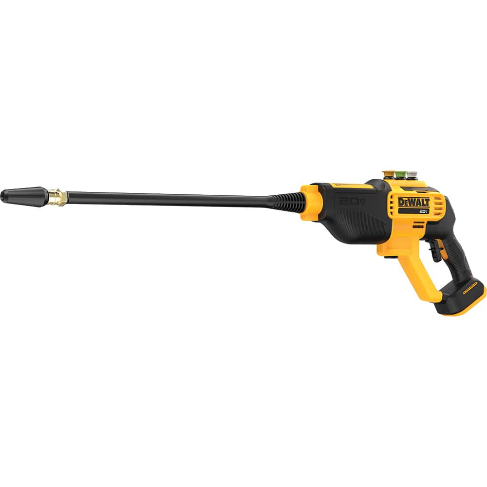 DeWALT - Pressure Washers; Type: Cold Water ; Engine Power Type: Battery ; Pressure (psi): 550.00 ; Maximum Voltage Rating: 20.00 ; Rate of Flow (GPM): 2.20 ; Engine Brand: None - Exact Tool & Supply