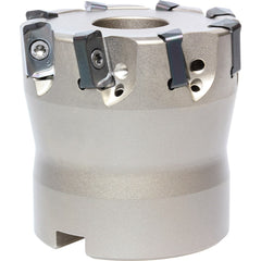 Kyocera - Indexable High-Feed Face Mills; Cutting Diameter (mm): 42.00 ; Maximum Depth of Cut (mm): 1.00 ; Arbor Hole Diameter (mm): 22.00 ; Overall Height (mm): 50.00000 ; Series: MFH ; Cutter Style: MFH - Exact Tool & Supply