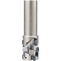 Kyocera - Indexable Square-Shoulder End Mills; Cutting Diameter (Decimal Inch): 1.5000 ; Cutting Diameter (Inch): 1.5 ; Shank Type: Cylindrical ; Shank Diameter (Inch): 1.5000 ; Overall Length/Projection (Decimal Inch): 4.9570 ; Lead Angle: 90 - Exact Tool & Supply