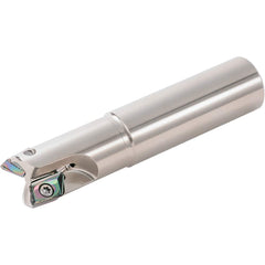 Kyocera - Indexable Square-Shoulder End Mills; Cutting Diameter (mm): 40.00 ; Cutting Diameter (Decimal Inch): 1.5748 ; Shank Type: Cylindrical ; Shank Diameter (mm): 32.0000 ; Overall Length/Projection (mm): 150.00 ; Lead Angle: 90 - Exact Tool & Supply