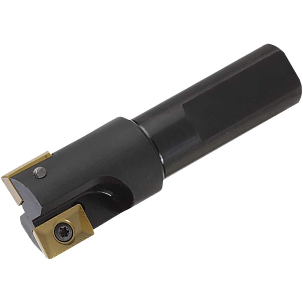 Kyocera - Indexable Square-Shoulder End Mills; Cutting Diameter (Decimal Inch): 1.5000 ; Cutting Diameter (Inch): 1.5 ; Shank Type: Cylindrical ; Shank Diameter (Inch): 1.0000 ; Overall Length/Projection (Decimal Inch): 3.7800 ; Lead Angle: 90 - Exact Tool & Supply