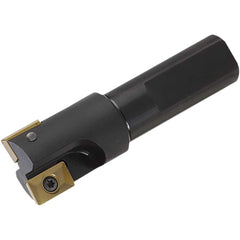 Kyocera - Indexable Square-Shoulder End Mills; Cutting Diameter (Decimal Inch): 1.5000 ; Cutting Diameter (Inch): 1.5 ; Shank Type: Cylindrical ; Shank Diameter (Inch): 1.0000 ; Overall Length/Projection (Decimal Inch): 3.7800 ; Lead Angle: 90 - Exact Tool & Supply