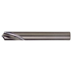 ‎5/8″ × 4-1/4″ OAL 90 Degree Carbide Radial NC Spotting Drills Bright - Exact Tool & Supply