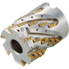 Kyocera - Indexable Square-Shoulder Face Mills; Cutting Diameter (Inch): 2 ; Cutting Diameter (Decimal Inch): 2.0000 ; Arbor Hole Diameter (Inch): 0.75 ; Lead Angle: 90 ; Overall Height (mm): 63.00000 ; Insert Compatibility: BDMT11T308ER-N2; BDMT11T308ER - Exact Tool & Supply