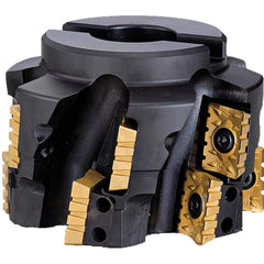 Kyocera - Indexable Square-Shoulder Face Mills; Cutting Diameter (mm): 125.00 ; Cutting Diameter (Decimal Inch): 4.9213 ; Arbor Hole Diameter (Inch): 1.5 ; Lead Angle: 90 ; Overall Height (mm): 60.00000 ; Insert Compatibility: APMT2506? - Exact Tool & Supply