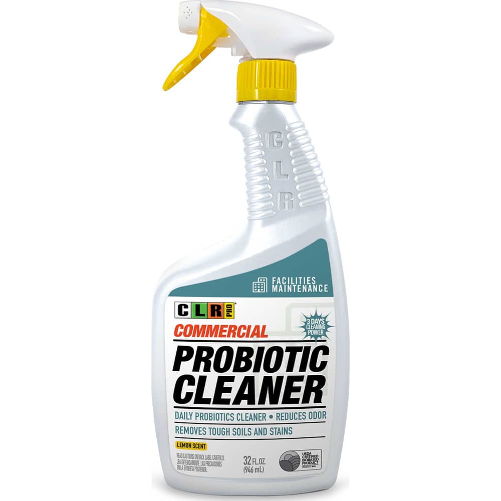 CLR Pro - All-Purpose Cleaners & Degreasers; Type: Probiotic Cleaner; All Purpose Cleaner ; Container Type: Spray Bottle ; Container Size: 32 oz ; Scent: Fresh ; Form: Liquid; Wash ; Material Application: Grout; Chrome; Aluminum; Fiberglass; Stainless St - Exact Tool & Supply