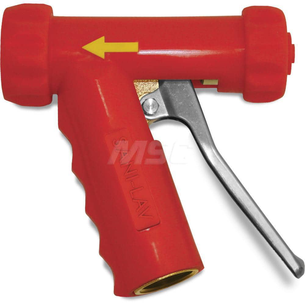 SANI-LAV - Sprayers & Nozzles; Type: Mid-Sized Spray Nozzle ; Color: Red ; Connection Type: Female to Male ; Material: Brass; Stainless Steel ; Material Grade: N/A ; Pipe Size (Inch): 3/4 - Exact Tool & Supply