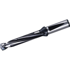 Kyocera - Replaceable-Tip Drills; Series: Magic Drill DRA ; Minimum Drill Diameter (mm): 21.00 ; Maximum Drill Diameter (mm): 21.99 ; Drill Depth by Diameter Ratio: 5xD ; Maximum Drill Depth (mm): 110.00 ; Shank Diameter (mm): 25.0000 - Exact Tool & Supply