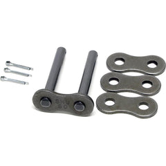 Shuster - 120-2CCL, 1-1/2" Pitch, ANSI 120-2, Cottered Type Connector Link - Exact Tool & Supply
