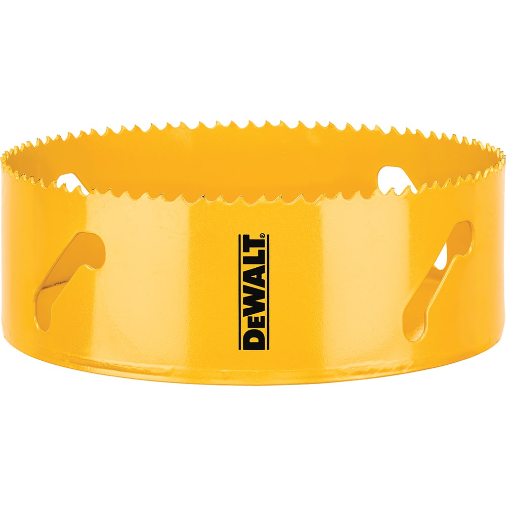 DeWALT - Hole Saws; Saw Diameter (Inch): 6 ; Cutting Depth (Inch): 1-3/4 ; Saw Material: Bi-Metal ; Cutting Edge Style: Toothed Edge ; Material Application: Metal; Plastic; Wood - Exact Tool & Supply
