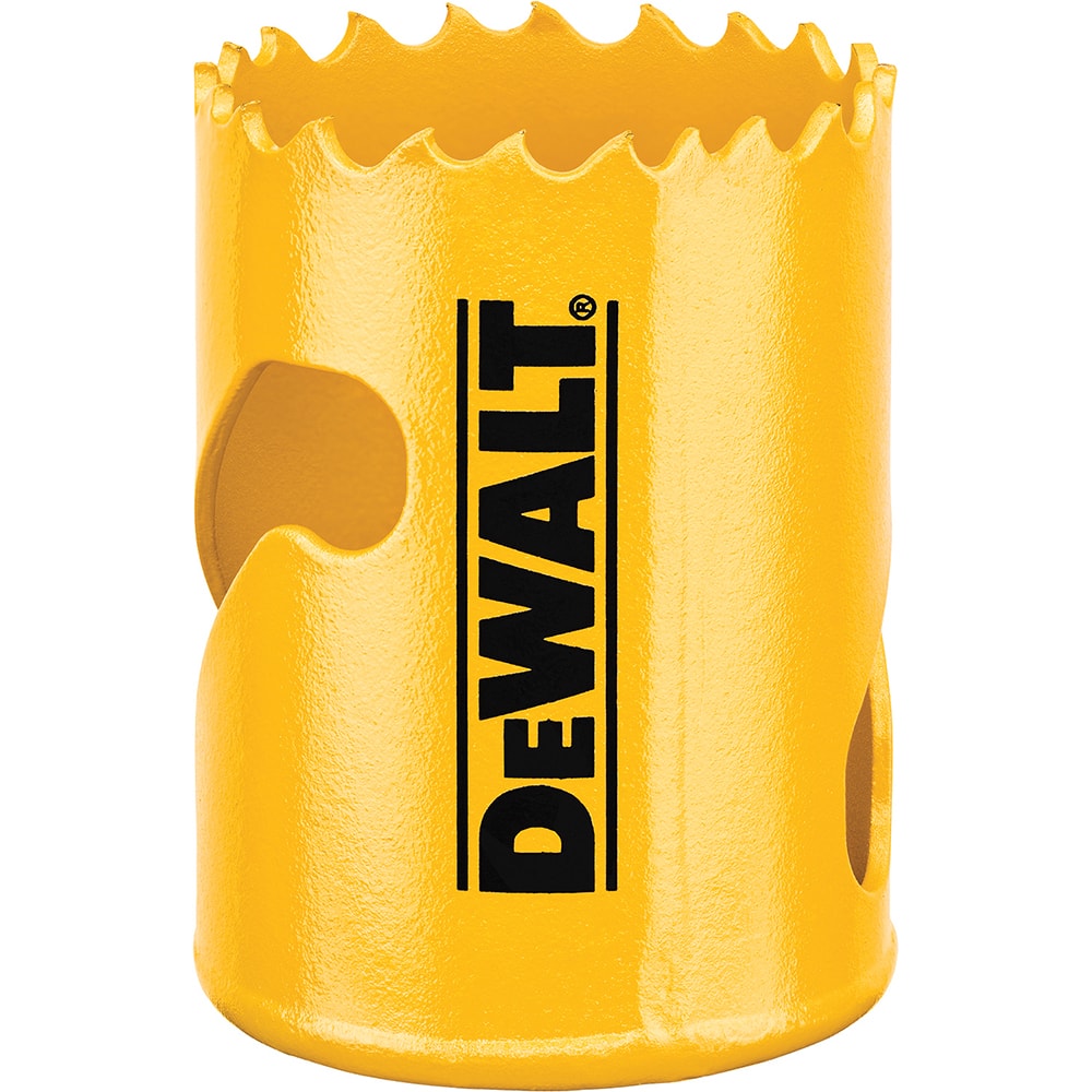 DeWALT - Hole Saws; Saw Diameter (Inch): 1-5/8 ; Cutting Depth (Inch): 1-3/4 ; Saw Material: Bi-Metal ; Cutting Edge Style: Toothed Edge ; Material Application: Metal; Plastic; Wood - Exact Tool & Supply