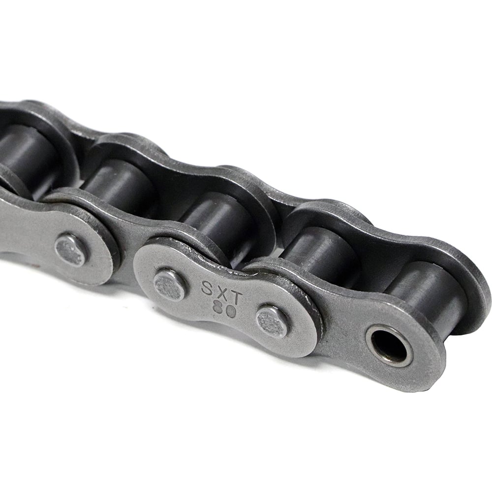 Shuster - X-TEND 80-1RIVSBRX10, 1" Pitch, ANSI 80, X-Tend Single Strand Roller Chain - Exact Tool & Supply