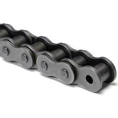 Shuster - 120-1RIVX10, 1-1/2" Pitch, ANSI 120, Single Strand Chain - Exact Tool & Supply