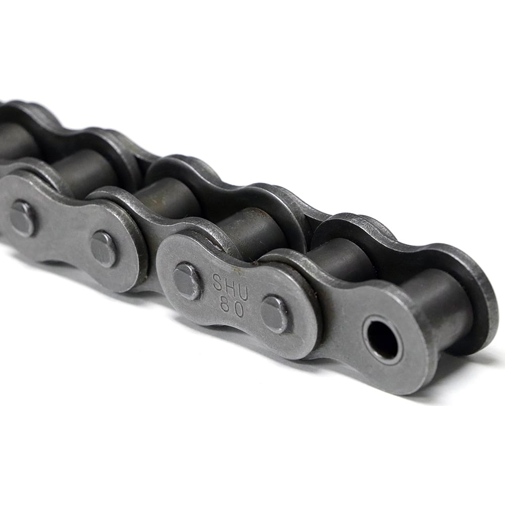 Shuster - 40-1RIVX10, 1/2" Pitch, ANSI 40, Single Strand Chain - Exact Tool & Supply
