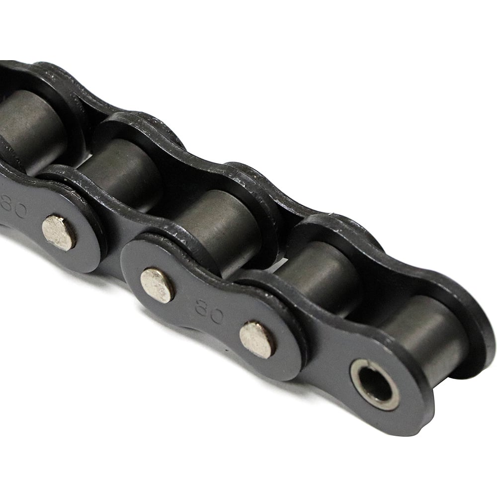 Shuster - 80-1RIVGLIDEX10, 1" Pitch, ANSI 80, Glide Single Strand Chain - Exact Tool & Supply