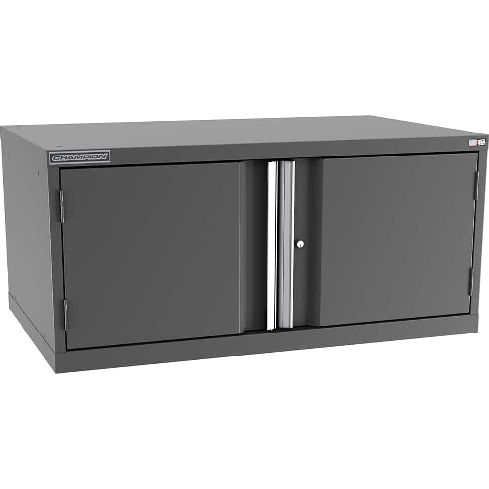 Champion Tool Storage - Storage Cabinets; Type: Stacked/Overhead Extra Wide Door Cabinet ; Width (Inch): 47 ; Depth (Inch): 28-1/2 ; Height (Inch): 21-5/8 ; Number of Shelves: 2 ; Material: Steel - Exact Tool & Supply