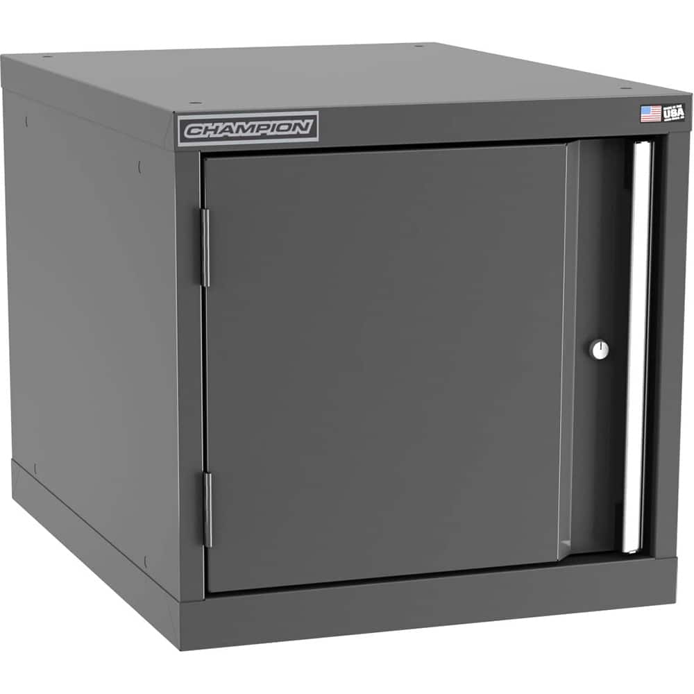 Champion Tool Storage - Storage Cabinets; Type: Stacked/Overhead Standard Wide Door Cabinet ; Width (Inch): 28-1/4 ; Depth (Inch): 28-1/2 ; Height (Inch): 21-5/8 ; Number of Shelves: 0 ; Material: Steel - Exact Tool & Supply