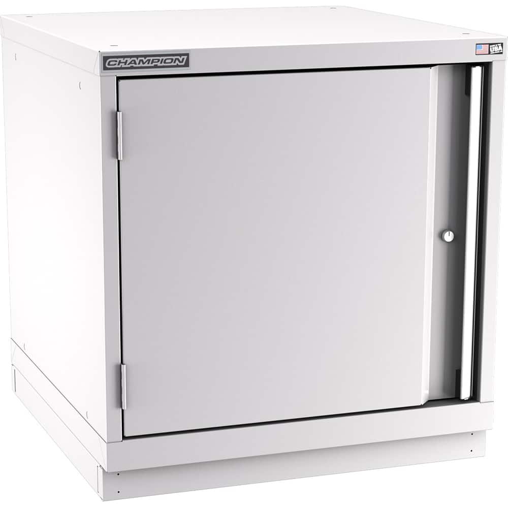 Champion Tool Storage - Storage Cabinets; Type: Desk-Height Standard Wide Door Cabinet ; Width (Inch): 28-1/4 ; Depth (Inch): 28-1/2 ; Height (Inch): 29-7/8 ; Number of Shelves: 2 ; Material: Steel - Exact Tool & Supply