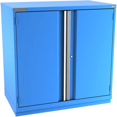 Champion Tool Storage - Storage Cabinets; Type: Counter-Height Plus Extra Wide Door Cabinet ; Width (Inch): 47 ; Depth (Inch): 28-1/2 ; Height (Inch): 45-1/4 ; Number of Shelves: 4 ; Material: Steel - Exact Tool & Supply