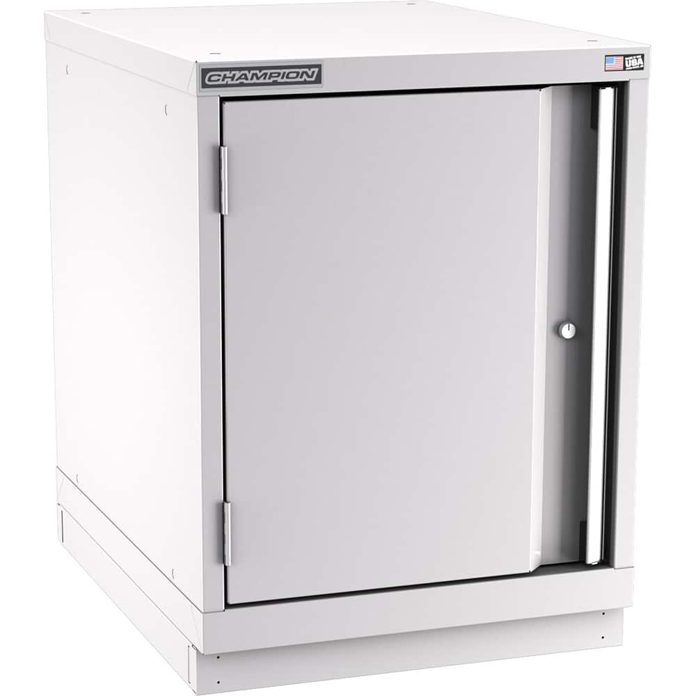Champion Tool Storage - Storage Cabinets; Type: Desk-Height Narrow Wide Door Cabinet ; Width (Inch): 22-3/16 ; Depth (Inch): 28-1/2 ; Height (Inch): 29-7/8 ; Number of Shelves: 2 ; Material: Steel - Exact Tool & Supply