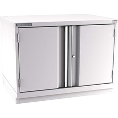 Champion Tool Storage - Storage Cabinets; Type: Desk-Height Standard Plus Wide Door Cabinet ; Width (Inch): 40-1/4 ; Depth (Inch): 28-1/2 ; Height (Inch): 29-7/8 ; Number of Shelves: 2 ; Material: Steel - Exact Tool & Supply