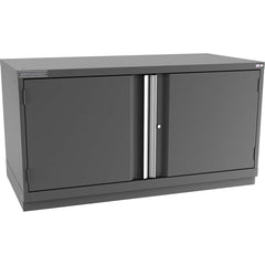 Champion Tool Storage - Storage Cabinets; Type: Desk-Height Double Wide Door Cabinet ; Width (Inch): 56-1/2 ; Depth (Inch): 28-1/2 ; Height (Inch): 29-7/8 ; Number of Shelves: 2 ; Material: Steel - Exact Tool & Supply