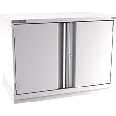 Champion Tool Storage - Storage Cabinets; Type: Bench-Height Extra Wide Door Cabinet ; Width (Inch): 47 ; Depth (Inch): 28-1/2 ; Height (Inch): 35-7/8 ; Number of Shelves: 3 ; Material: Steel - Exact Tool & Supply