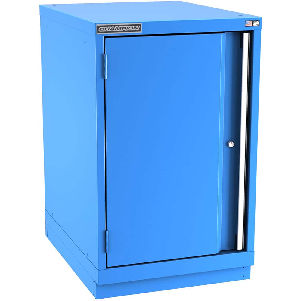 Champion Tool Storage - Storage Cabinets; Type: Bench-Height Narrow Wide Door Cabinet ; Width (Inch): 22-3/16 ; Depth (Inch): 28-1/2 ; Height (Inch): 35-7/8 ; Number of Shelves: 3 ; Material: Steel - Exact Tool & Supply