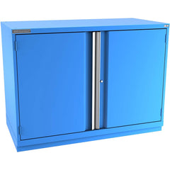 Champion Tool Storage - Storage Cabinets; Type: Counter-Height Plus Double Wide Door Cabinet ; Width (Inch): 56-1/2 ; Depth (Inch): 28-1/2 ; Height (Inch): 45-1/4 ; Number of Shelves: 4 ; Material: Steel - Exact Tool & Supply