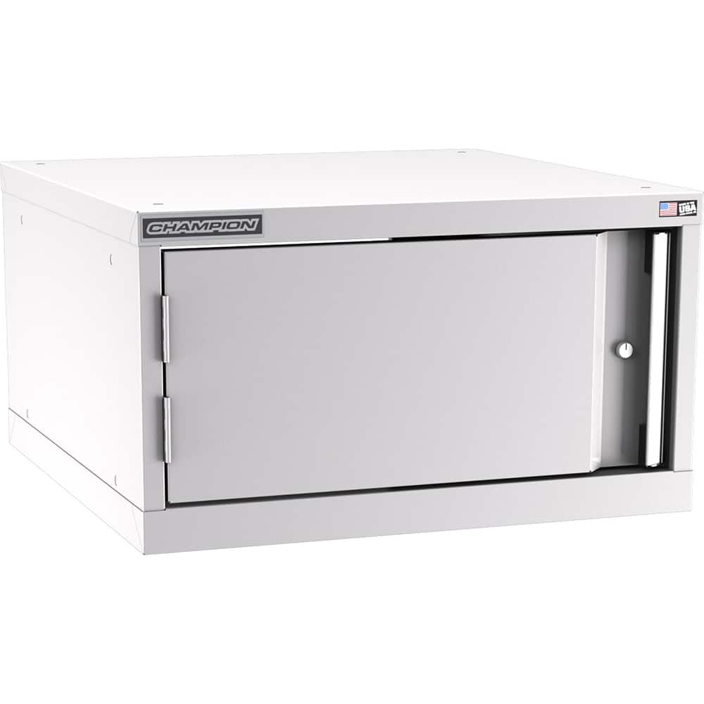 Champion Tool Storage - Storage Cabinets; Type: Stacked/Overhead Standard Wide Door Cabinet ; Width (Inch): 28-1/4 ; Depth (Inch): 28-1/2 ; Height (Inch): 15-3/4 ; Number of Shelves: 1 ; Material: Steel - Exact Tool & Supply