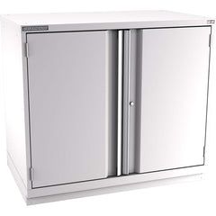Champion Tool Storage - Storage Cabinets; Type: Counter-Height Extra Wide Door Cabinet ; Width (Inch): 47 ; Depth (Inch): 28-1/2 ; Height (Inch): 41-3/4 ; Number of Shelves: 3 ; Material: Steel - Exact Tool & Supply