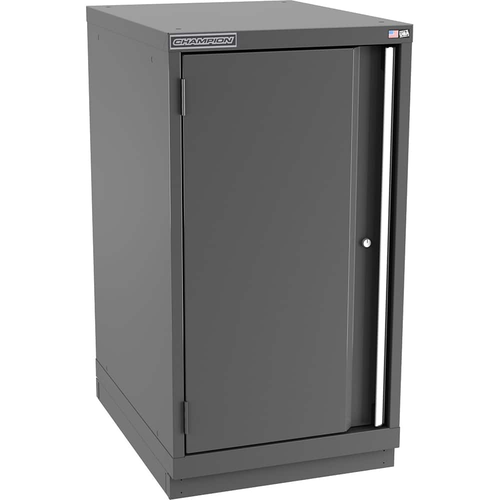 Champion Tool Storage - Storage Cabinets; Type: Counter-Height Narrow Wide Door Cabinet ; Width (Inch): 22-3/16 ; Depth (Inch): 28-1/2 ; Height (Inch): 41-3/4 ; Number of Shelves: 3 ; Material: Steel - Exact Tool & Supply