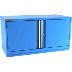 Champion Tool Storage - Storage Cabinets; Type: Desk-Height Double Wide Door Cabinet ; Width (Inch): 56-1/2 ; Depth (Inch): 28-1/2 ; Height (Inch): 29-7/8 ; Number of Shelves: 2 ; Material: Steel - Exact Tool & Supply