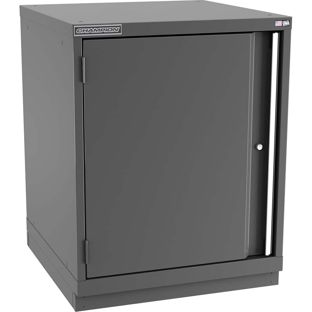 Champion Tool Storage - Storage Cabinets; Type: Bench-Height Standard Wide Door Cabinet ; Width (Inch): 28-1/4 ; Depth (Inch): 28-1/2 ; Height (Inch): 35-7/8 ; Number of Shelves: 3 ; Material: Steel - Exact Tool & Supply