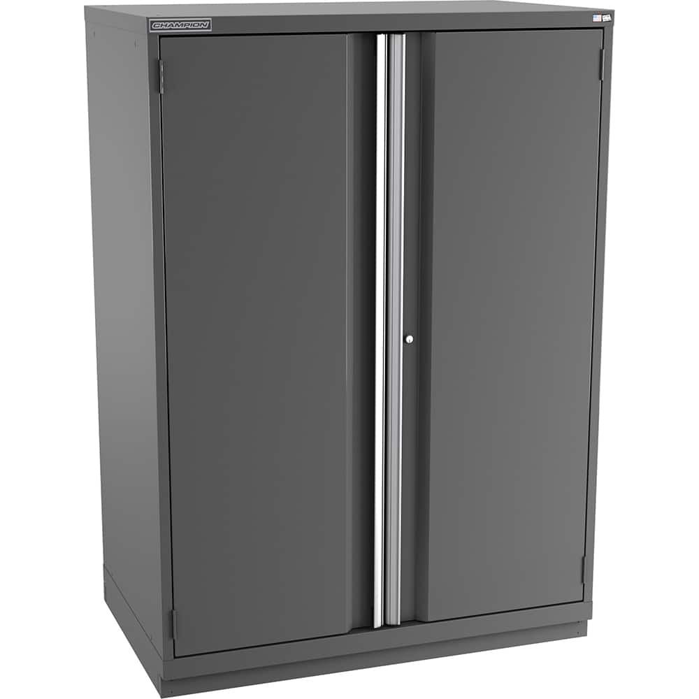 Champion Tool Storage - Storage Cabinets; Type: Eye-Level Plus Height Extra Wide Door Cabinet ; Width (Inch): 47 ; Depth (Inch): 28-1/2 ; Height (Inch): 66-3/8 ; Number of Shelves: 5 ; Material: Steel - Exact Tool & Supply