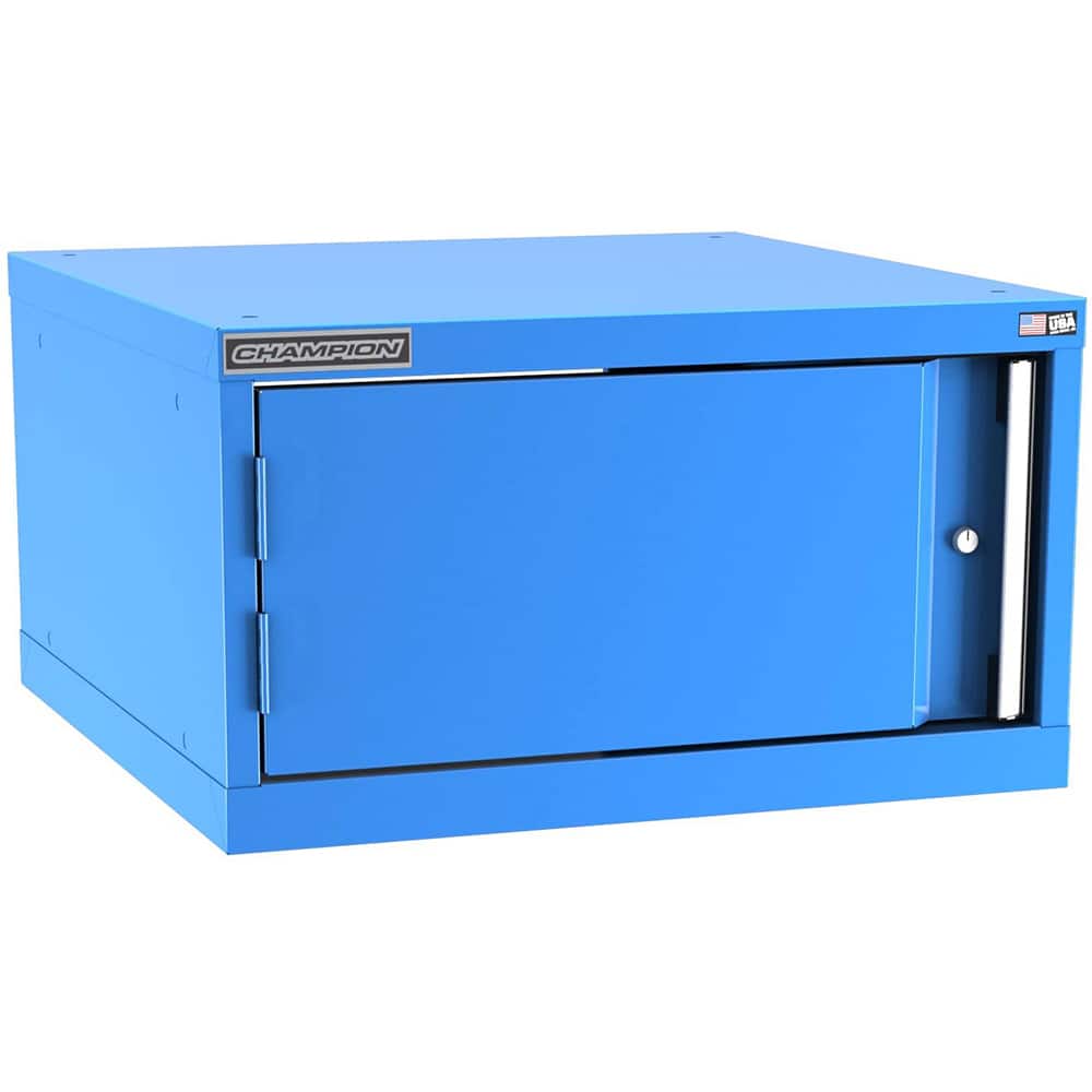 Champion Tool Storage - Storage Cabinets; Type: Stacked/Overhead Standard Wide Door Cabinet ; Width (Inch): 28-1/4 ; Depth (Inch): 28-1/2 ; Height (Inch): 15-3/4 ; Number of Shelves: 1 ; Material: Steel - Exact Tool & Supply