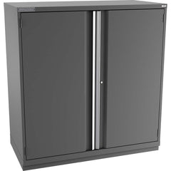 Champion Tool Storage - Storage Cabinets; Type: Eye-Level Height Double Wide Door Cabinet ; Width (Inch): 56-1/2 ; Depth (Inch): 28-1/2 ; Height (Inch): 59-1/2 ; Number of Shelves: 5 ; Material: Steel - Exact Tool & Supply